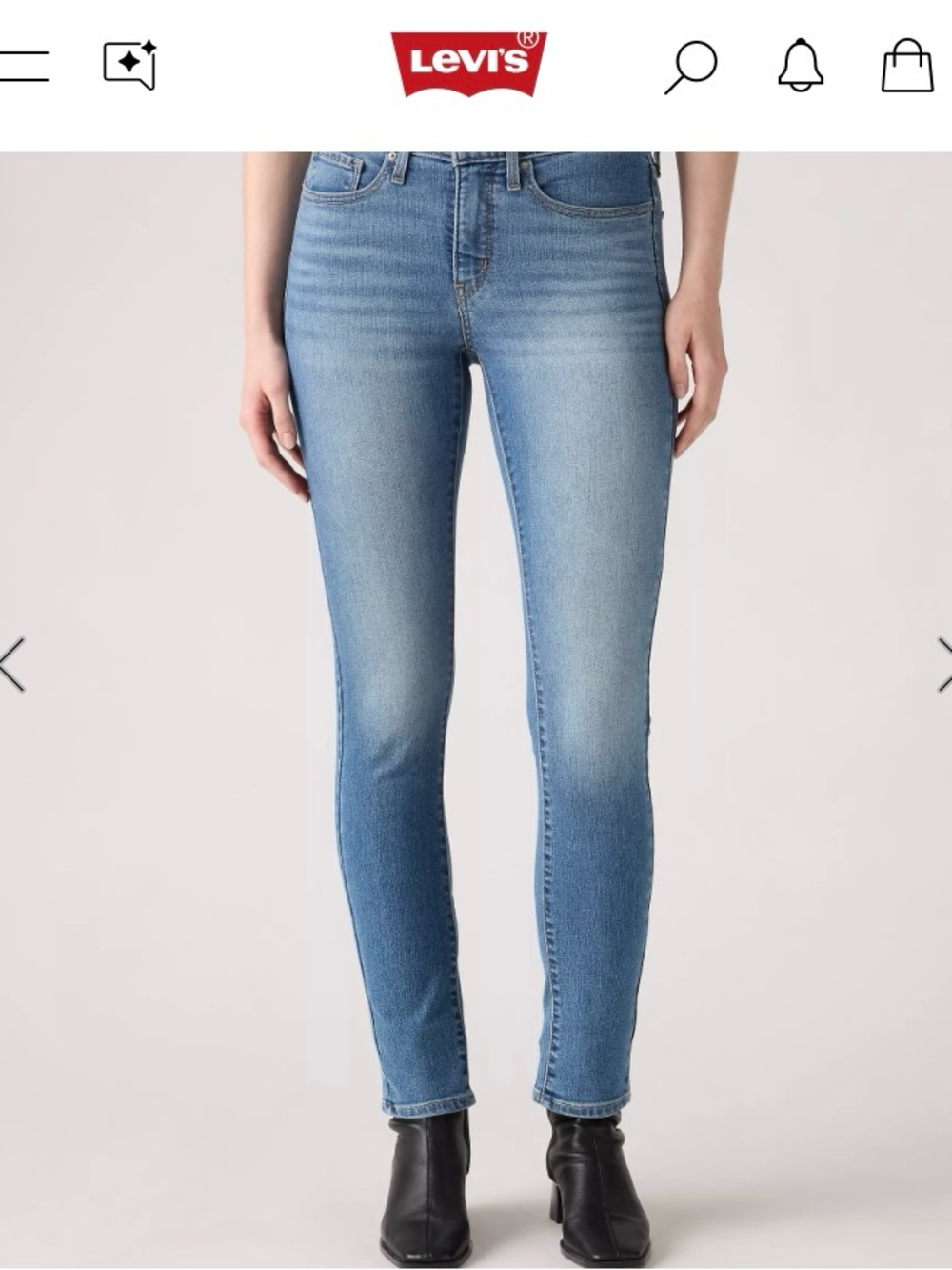 Levi's 311 Women's Medium Blue High-Rise Skinny Jeans